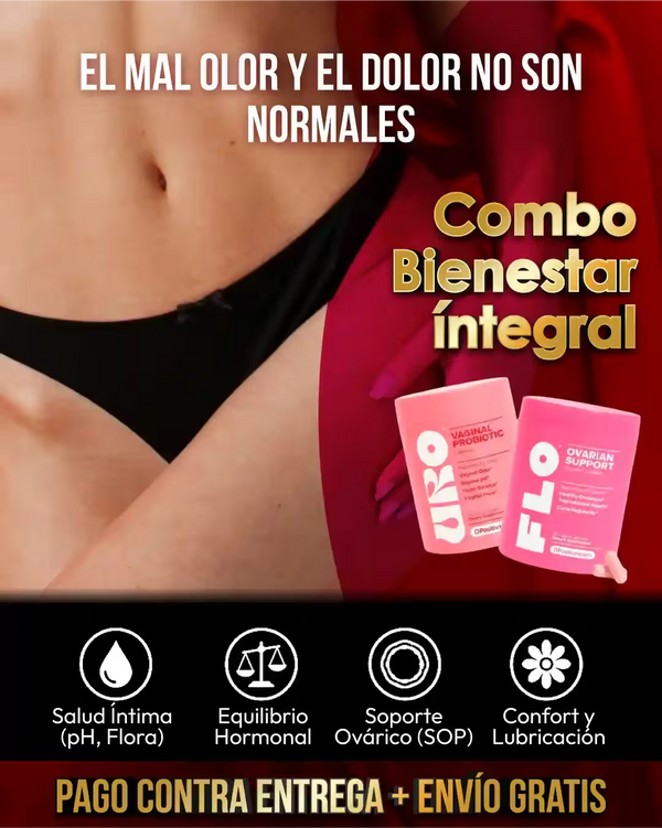 Combo Bienestar Íntimo Femenino URO + FLO + TRULY GRATIS